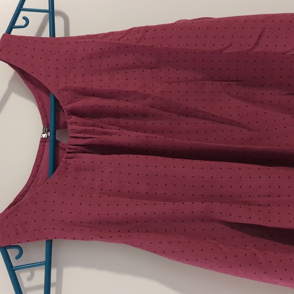 Loft tiered polka dot tank top, small - Picture 2 of 5